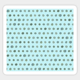 Watercolor dot to dot in teal and mind Sticker